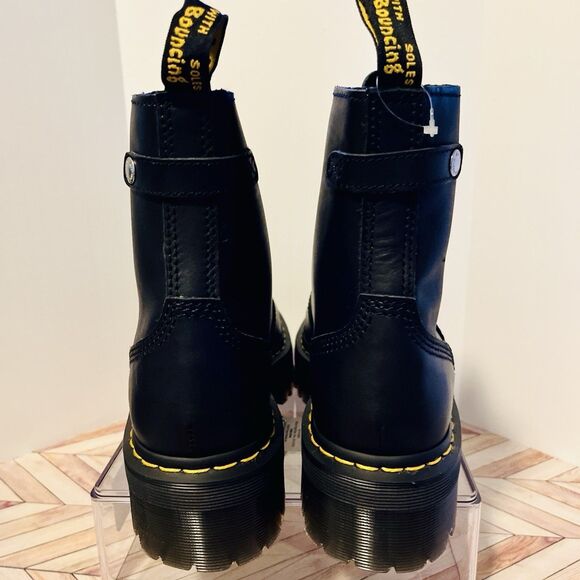 Dr. Martens Black Leather Platform Boots main image 4